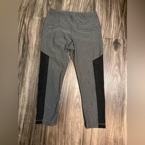 90 Degree by Reflex Ankle Leggings Gray Black Athletic Women's Size M